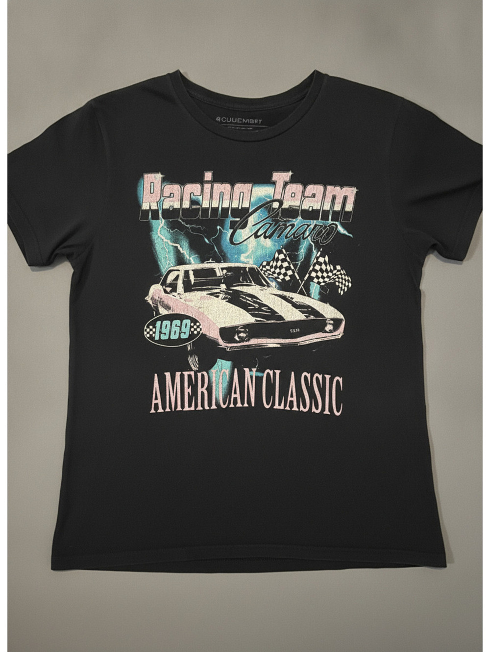 Chemistry Men's T-Shirt Racing Team Camaro Graphic Black M